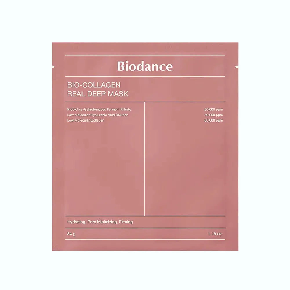 BIODANCE Real Deep Mask hydrogel sheet mask for deep hydration and skin barrier repair