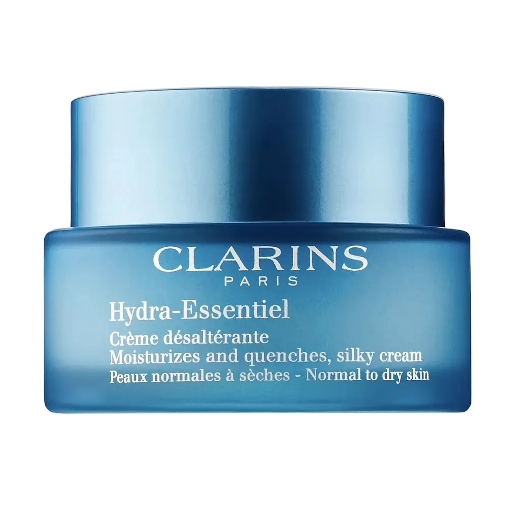 Clarins Hydra-Essentiel Silky Cream with hyaluronic acid for hydration and plumping