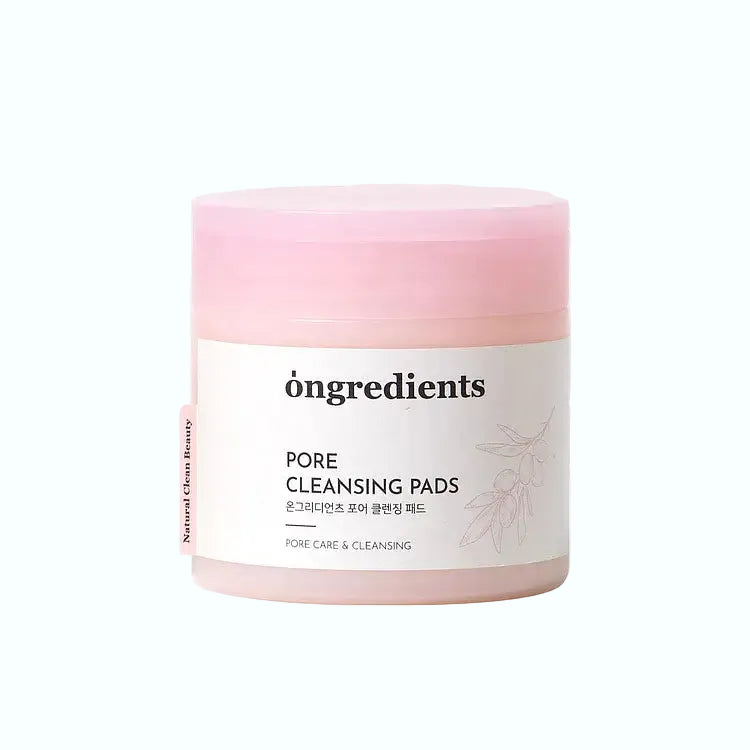 ONGREDIENTS Pore Cleansing Pads with vitamin tree extract for deep pore cleansing and sebum control