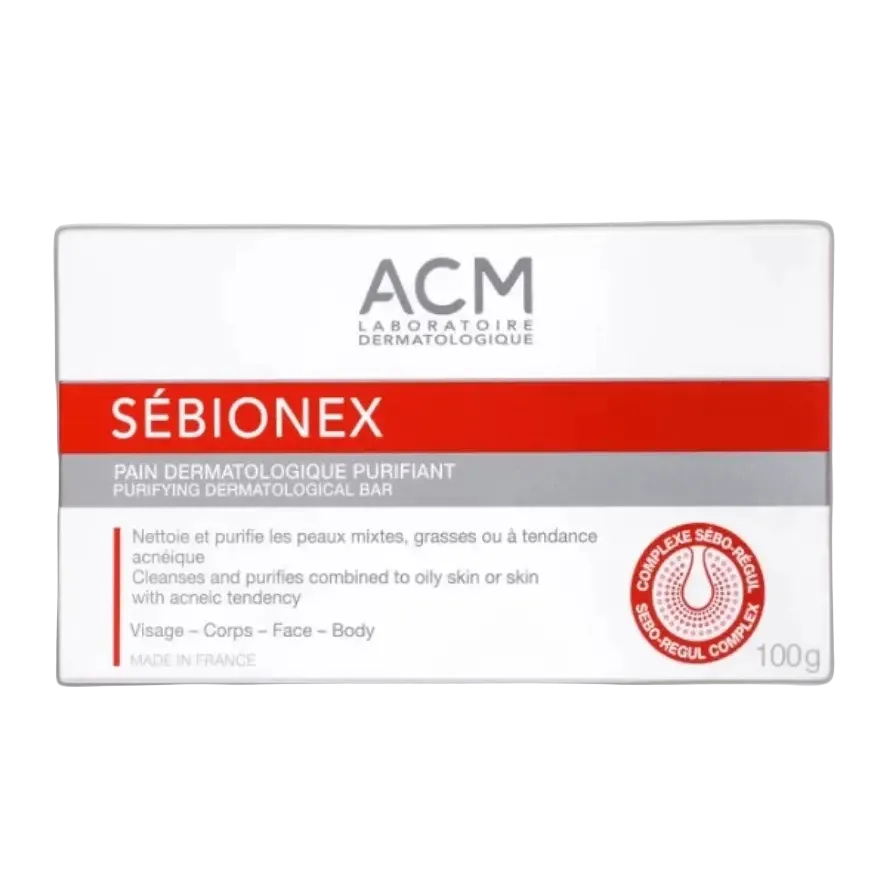 Laboratoire ACM Sébionex Purifying Dermatological Bar for oily and acne-prone skin sebum control
