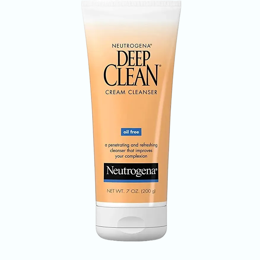Neutrogena Deep Clean Cream Cleanser with beta hydroxy acid for deep pore cleansing and oil-free daily use