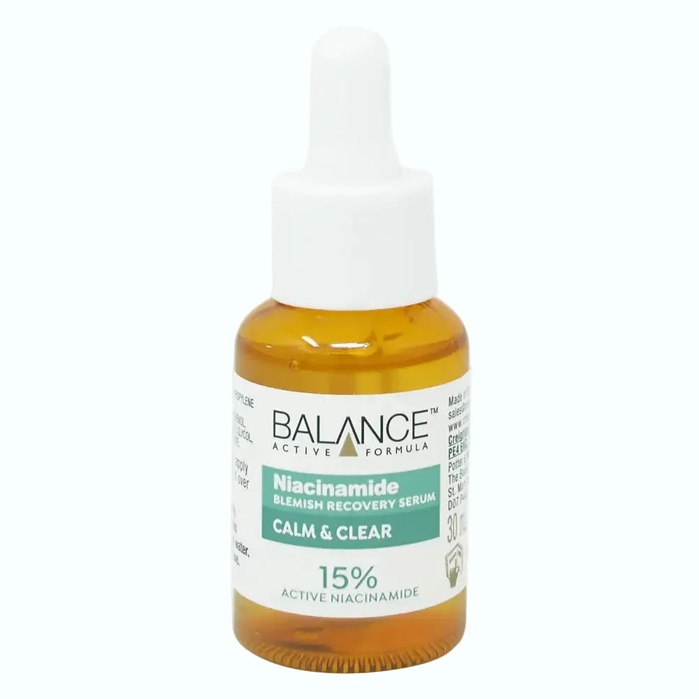 Balance Active Formula Niacinamide Blemish Recovery Serum for acne-prone skin with 15% niacinamide