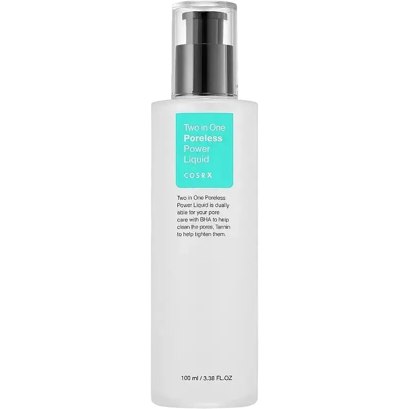 COSRX Two In One Poreless Power Liquid for pore minimizing and oil control with willow bark water and BHA