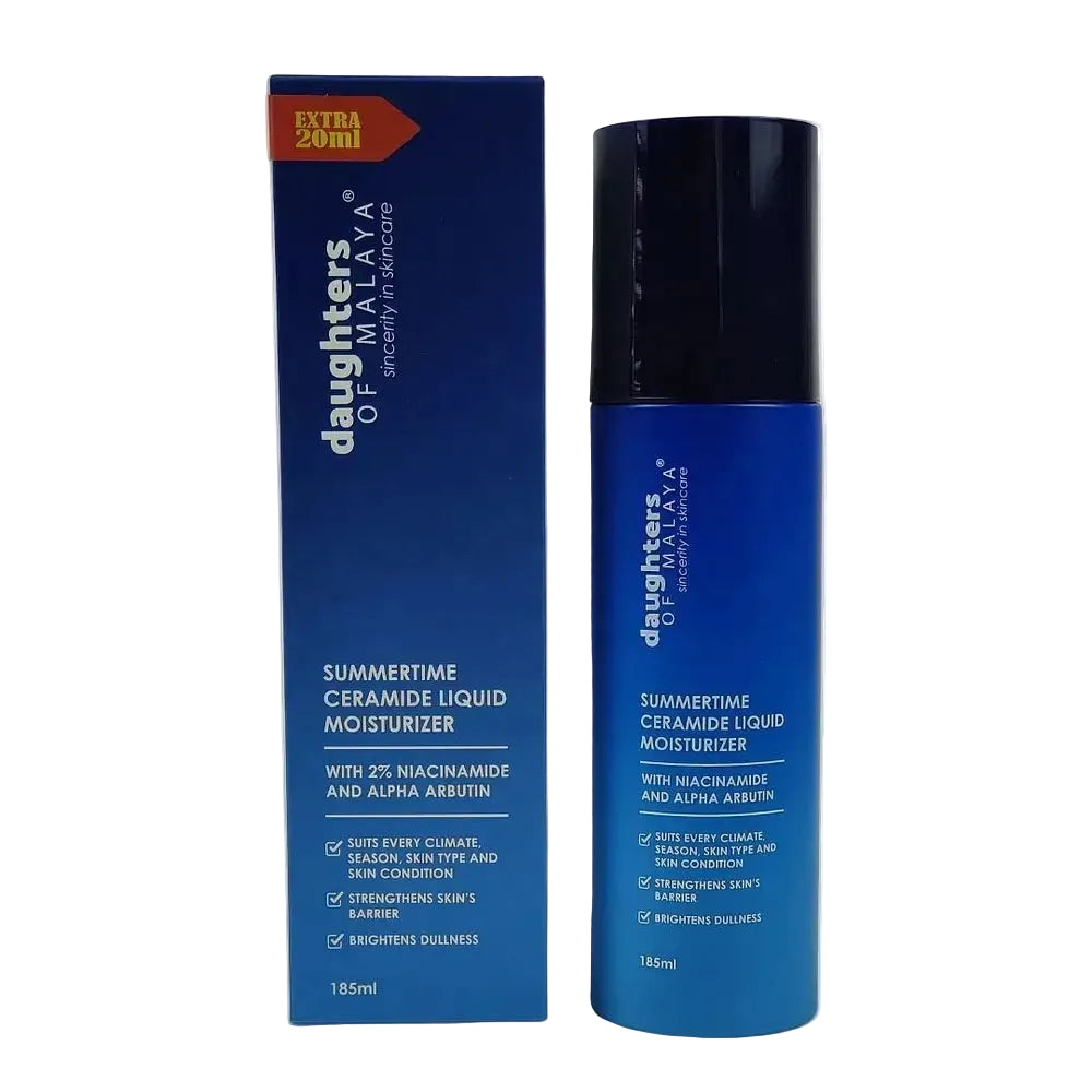 Daughters of Malaya Summertime Ceramide Liquid Moisturizer for acne-prone skin with barrier support