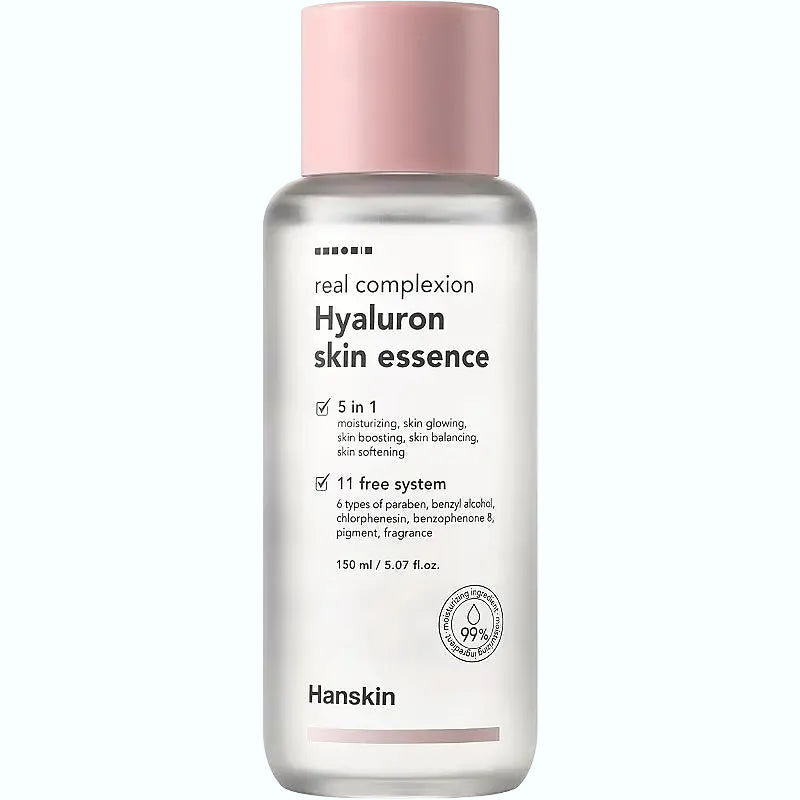 Hanskin Hyaluron Skin Essence with hyaluronic acid for deep hydration and glass skin glow