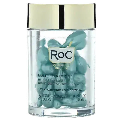RoC Multi Correxion Hydrate + Plump Night Serum Capsules with hyaluronic acid for intense hydration