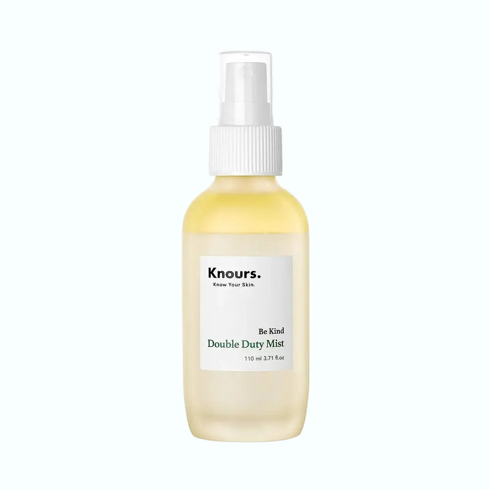 Knours Be Kind Double Duty Mist two-phase hydrating toner with jojoba oil and aloe vera