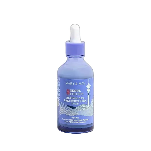 Mary & May Seoul Edition Retinol 0.1% Bakuchiol Cica Serum for anti-aging, pore refinement and wrinkle care