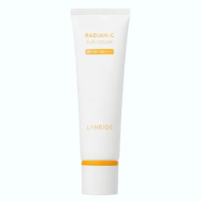 Laneige Radian-C Sun Cream SPF50+ with vitamin C for UV protection and brightening