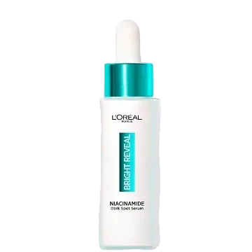 L'Oreal Bright Reveal Dark Spot Serum with 12% Niacinamide for brightening and dark spot fading
