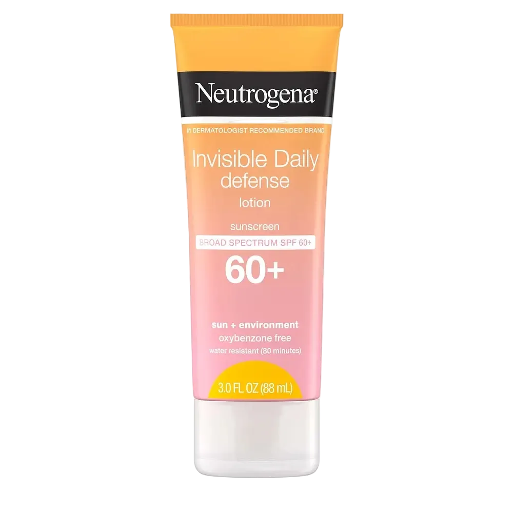 Neutrogena Invisible Daily Defense Sunscreen Lotion SPF 60+ for daily UV protection and antioxidant defense