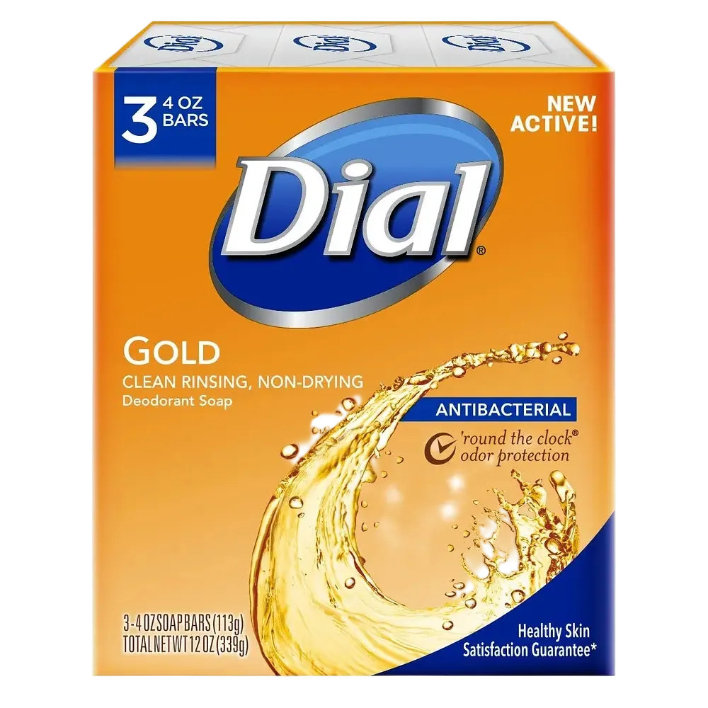 Dial Gold Antibacterial Bar Soap for cleansing and germ protection