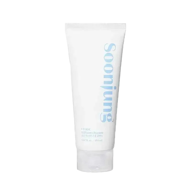 Etude House SoonJung 5.5 Foam Cleanser for sensitive skin with pH-balanced gentle cleansing