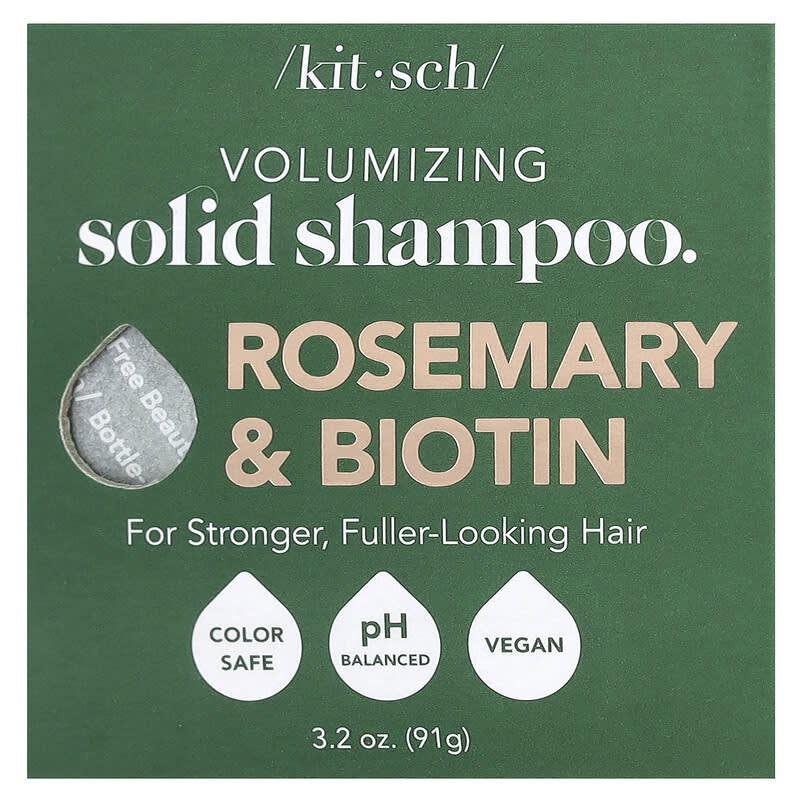 Kitsch Volumizing Solid Shampoo Bar, Rosemary & Biotin, Lavender & Vanilla