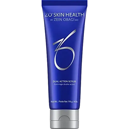 ZO Skin Health Dual Action Scrub chemical and physical exfoliation for acne-prone and oily skin