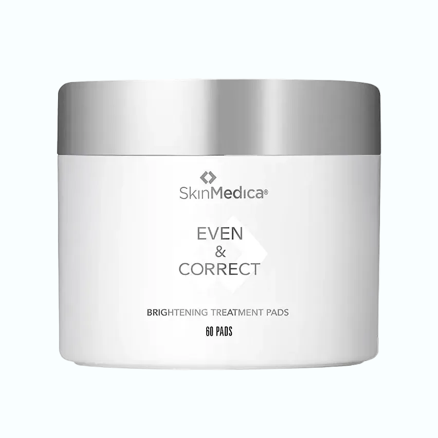 SkinMedica Even & Correct Brightening Treatment Pads with glycolic acid for exfoliation and brightening