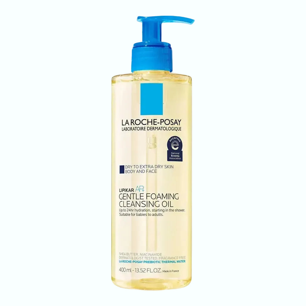 La Roche-Posay Lipikar AP+ Gentle Foaming Cleansing Oil for dry sensitive skin and eczema relief