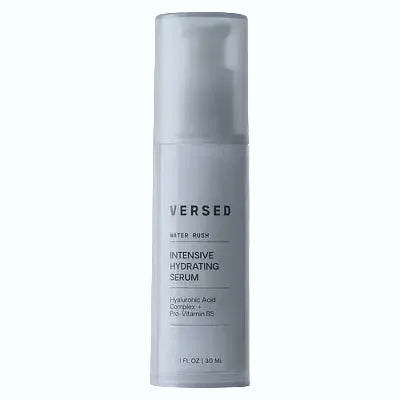 Versed Water Rush Intensive Hydrating Serum with hyaluronic acid for intense moisture and hydration