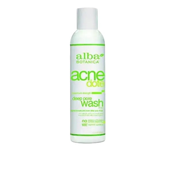 Alba Botanical Unscented Acnedote Deep Pore Wash with 2% salicylic acid for acne-prone skin