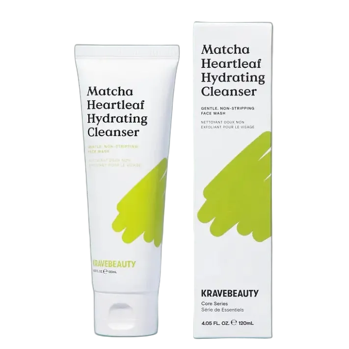 Krave Beauty Matcha Heartleaf Hydrating Cleanser gentle gel cleanser for sensitive and dry skin