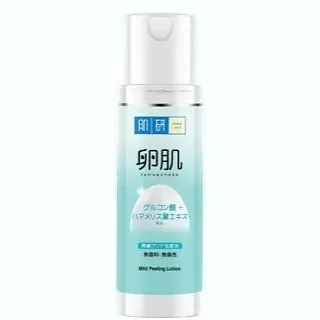 Hada Labo AHA + BHA Mild Peeling Lotion for gentle exfoliation and skin brightening