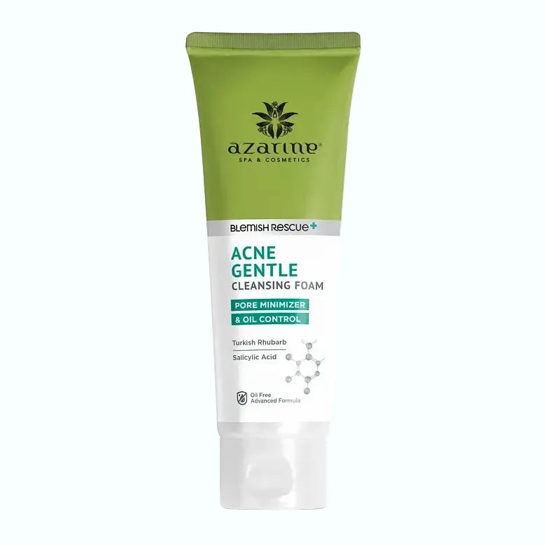 Azarine Acne Gentle Cleansing Foam with salicylic acid for acne-prone and oily skin deep cleansing