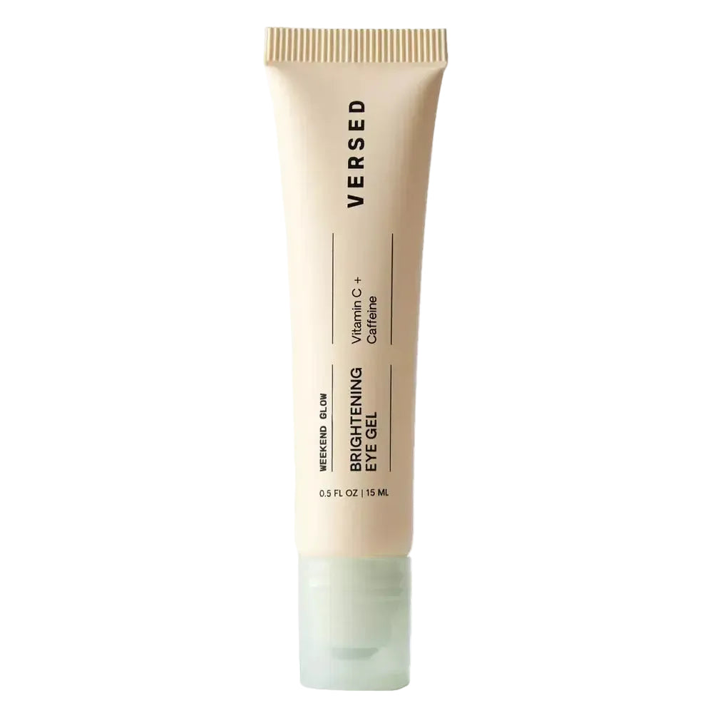 Versed Weekend Glow Brightening Eye Gel with caffeine and vitamin C for dark circles and puffiness