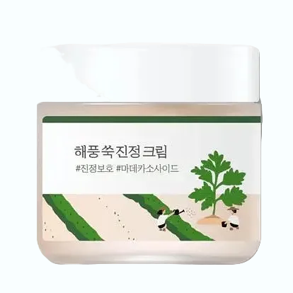 Round Lab Mugwort Calming Cream with mugwort extract and madecassoside for sensitive skin hydration