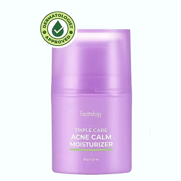 Facetology Triple Care Acne Calm Moisturizer for acne-prone skin with salicylic acid and centella asiatica