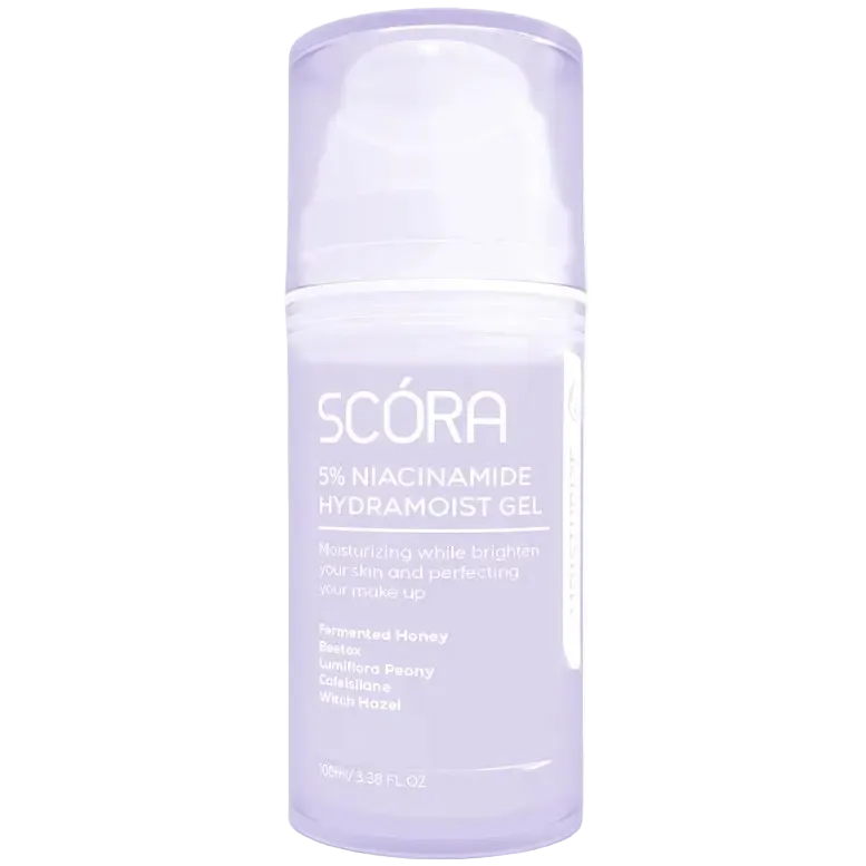 Scora 5% Niacinamide Hydramoist Gel moisturizer for brightening and barrier repair