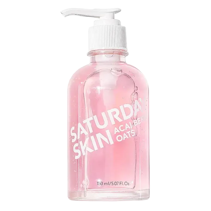 Saturday Skin Acai Berry + Oats Antioxidant Gel Cleanser for gentle cleansing and brightening