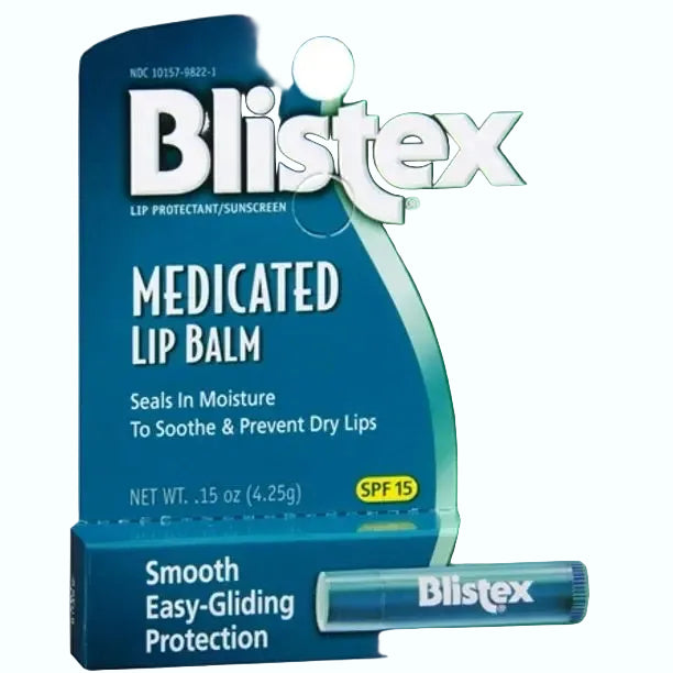 Blistex Medicated SPF 15 Lip Balm for sun protection and chapped lip relief