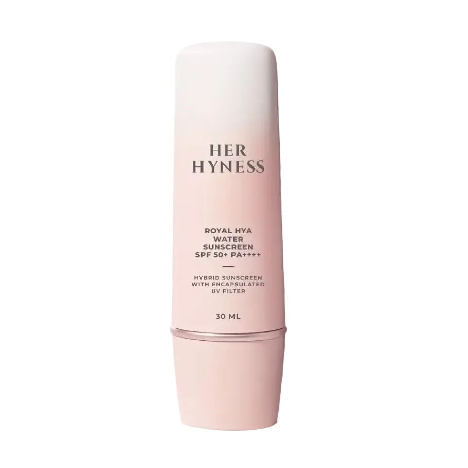 Her Hyness Royal Hya Water Sunscreen SPF 50+ PA++++ for sensitive acne-prone skin sun protection