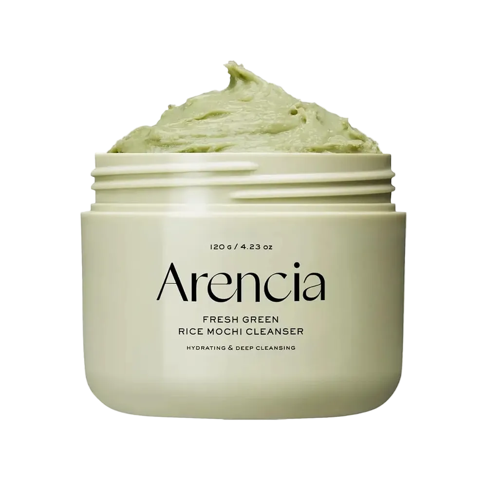 Arencia Fresh Green Rice Mochi Cleanser for gentle cleansing and hydration