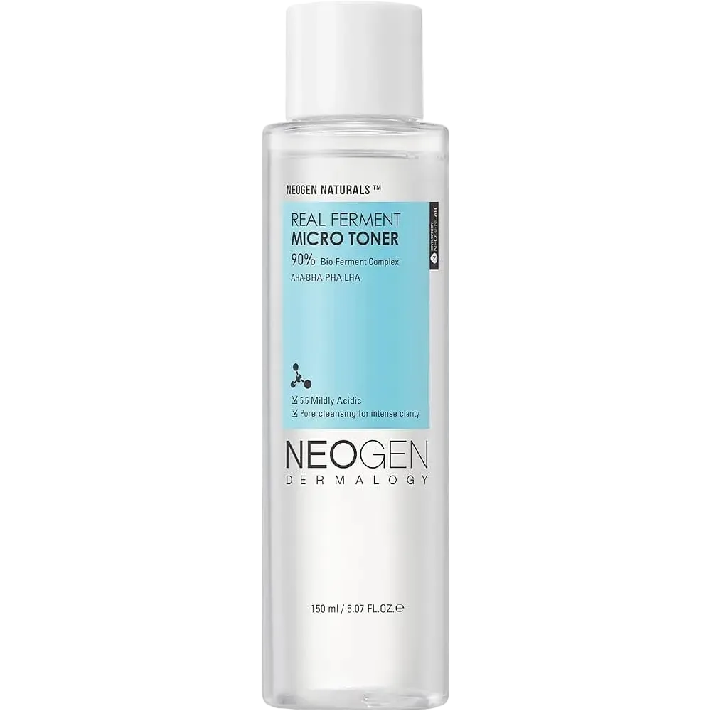 Neogen Real Ferment Micro Toner with 90% Bio Ferment Complex for barrier repair and gentle exfoliation