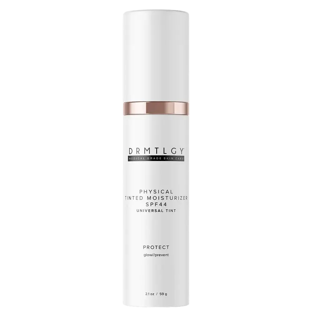 DRMTLGY Physical Tinted Moisturizer SPF 44 mineral sunscreen with universal tint for all skin tones