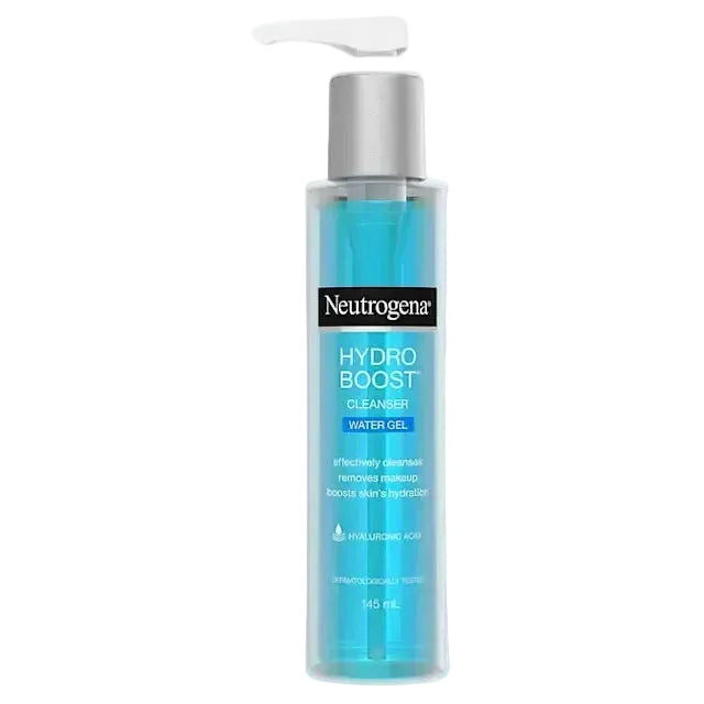 Neutrogena Hydro Boost Water Gel Cleanser with hyaluronic acid for hydration and gentle cleansing
