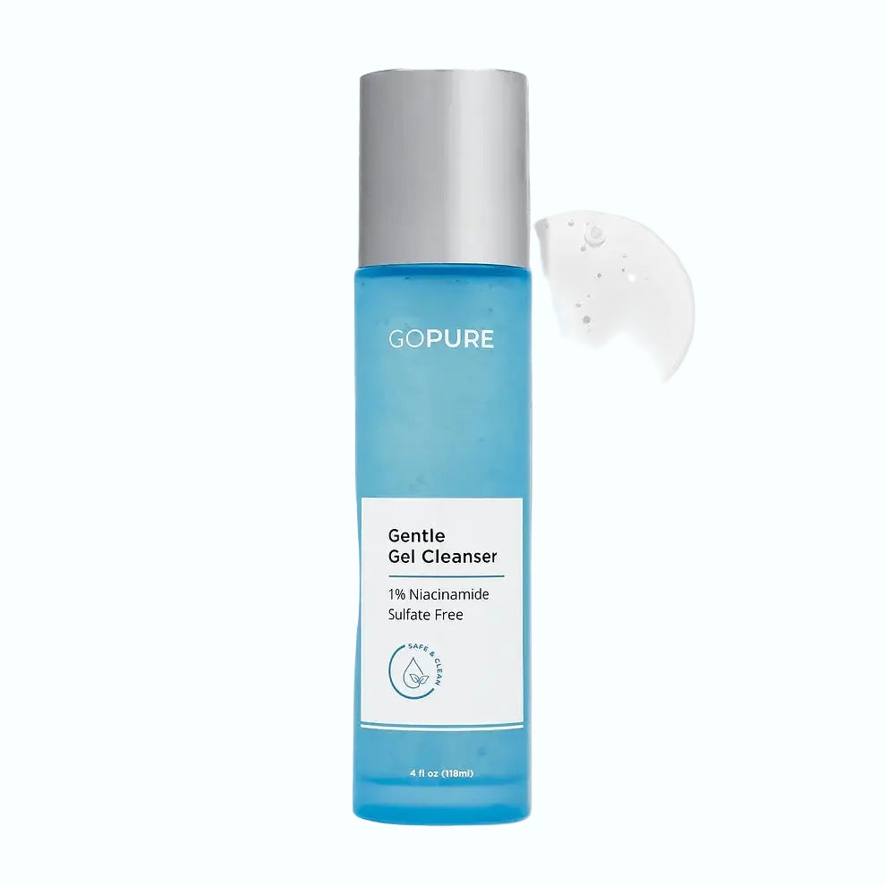 goPure Gentle Gel Cleanser for sensitive skin with natural ingredients and pH-balanced formula
