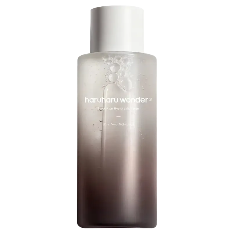 HARUHARU WONDER Black Rice Hyaluronic Toner for hydration and skin texture improvement