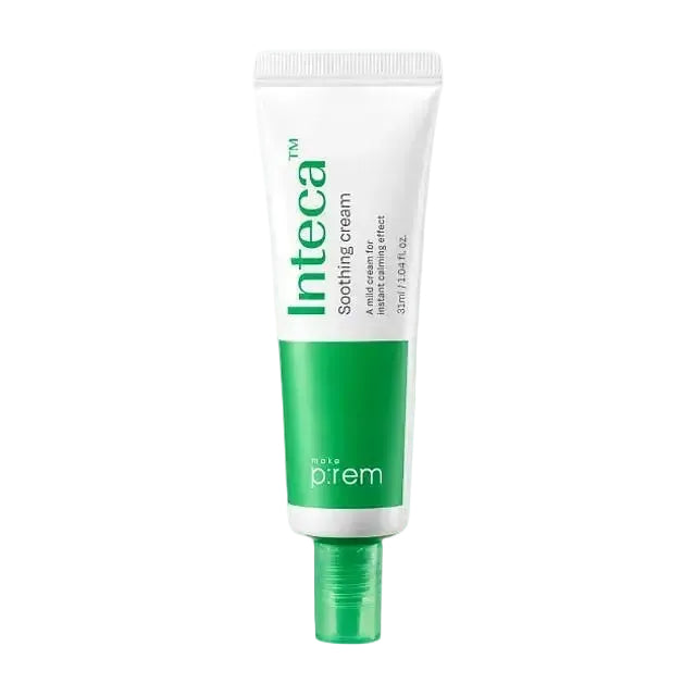 make p:rem Inteca Soothing Cream with centella for sensitive skin soothing and hydration