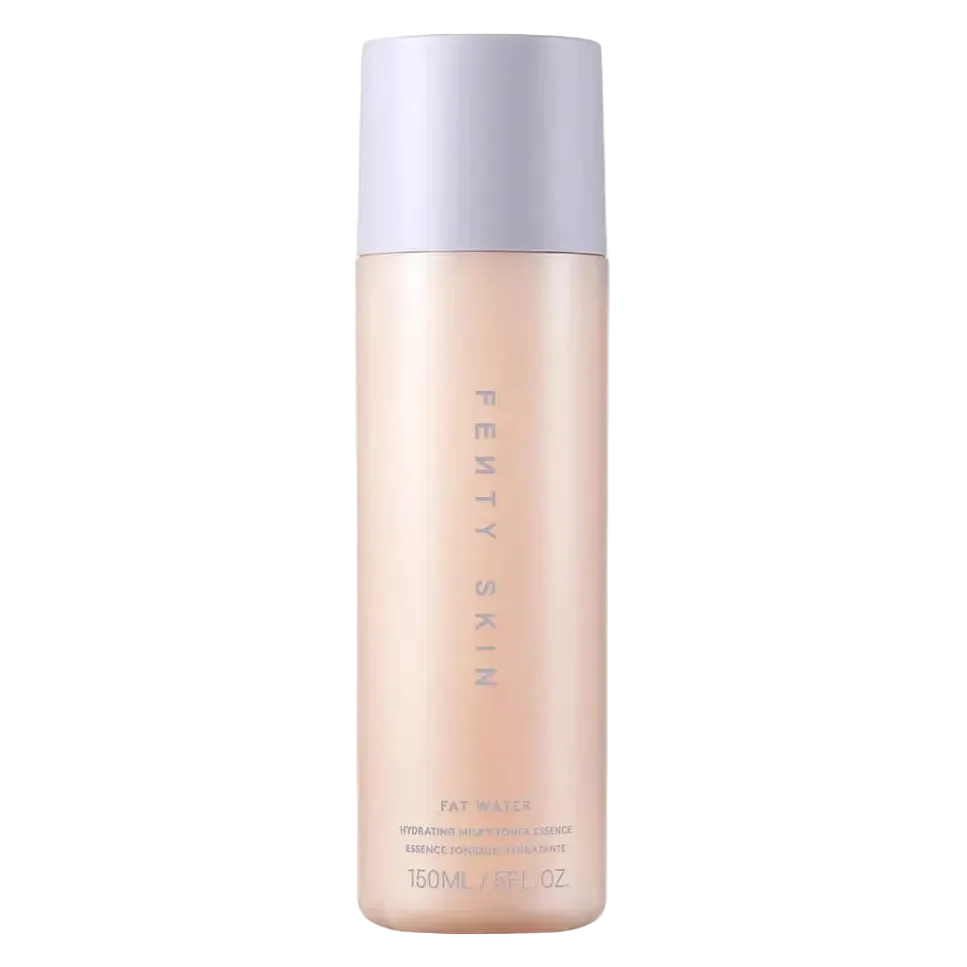 Fenty Beauty Fat Water Hydrating Milky Toner Essence with hyaluronic acid for deep hydration and plumping