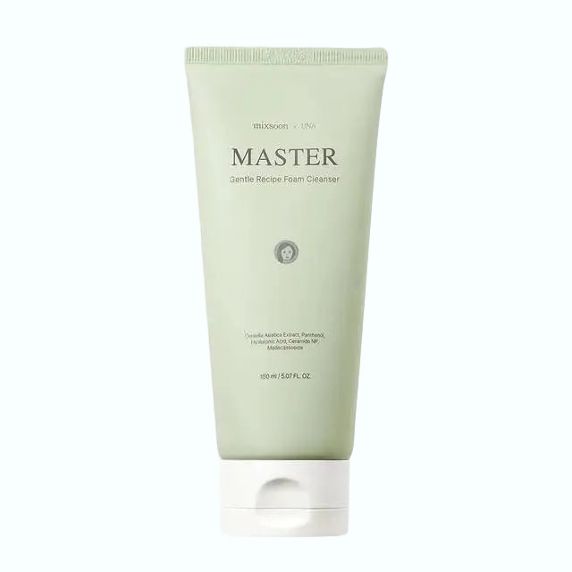 mixsoon Master Gentle Recipe Foam Cleanser with PHA and LHA for gentle exfoliation and sensitive skin