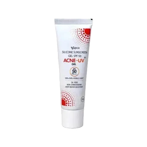 IPCA Acne-UV Silicone Sunscreen Gel SPF 50 broad-spectrum protection for oily and acne-prone skin