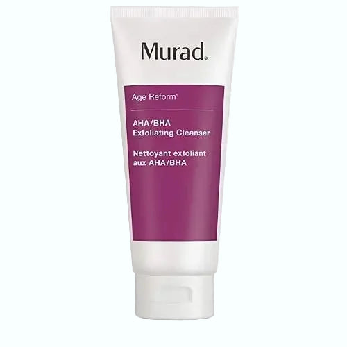 Murad AHA/BHA Exfoliating Cleanser with salicylic, lactic, and glycolic acids for gentle exfolation