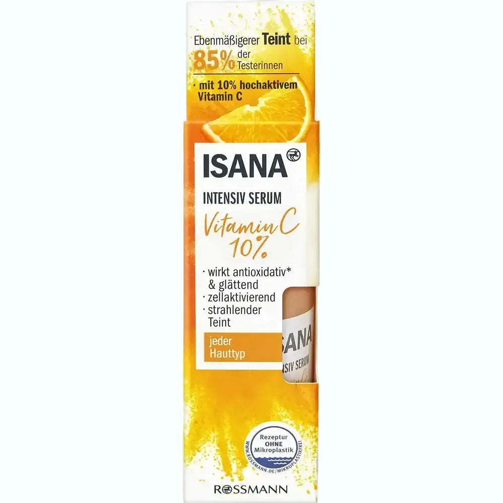 ISANA Intensiv Serum Vitamin C 10% for brightening and anti-aging with grapefruit extract