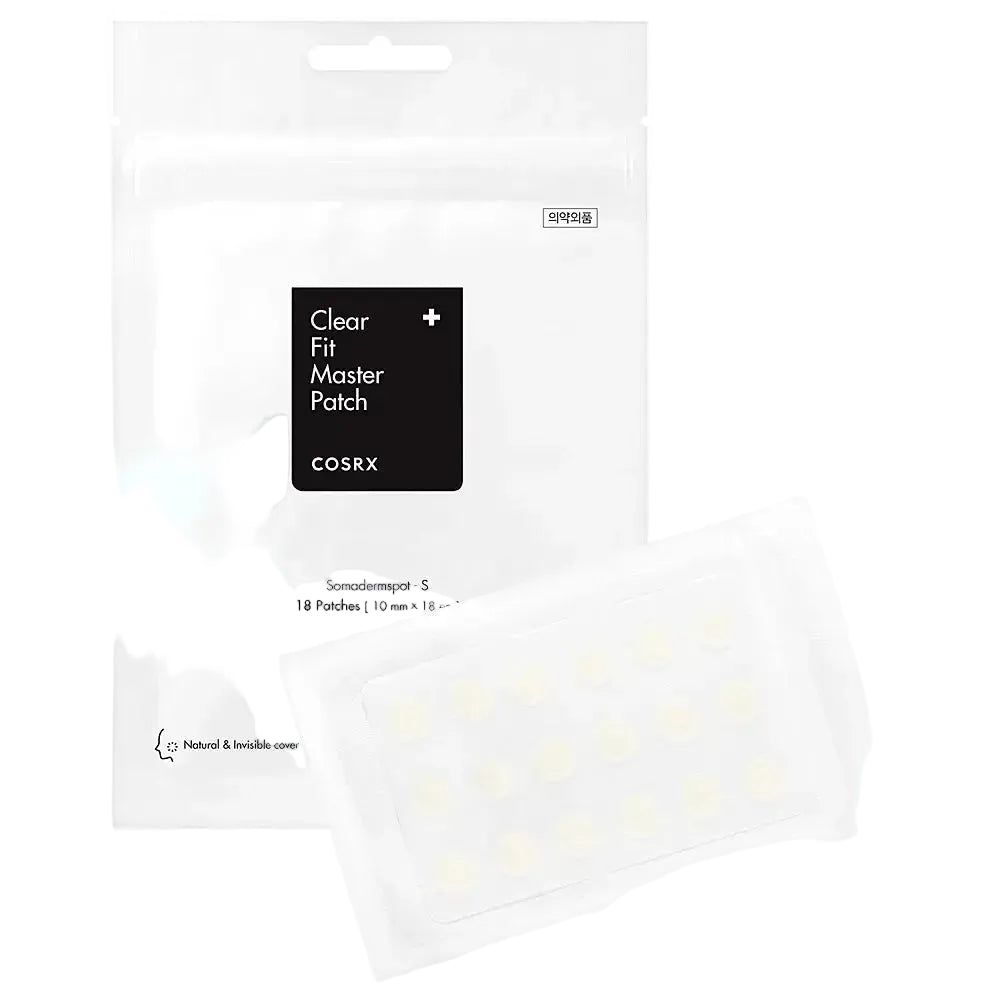 COSRX Clear Fit Master Patch ultra-thin hydrocolloid pimple patches for daytime acne treatment
