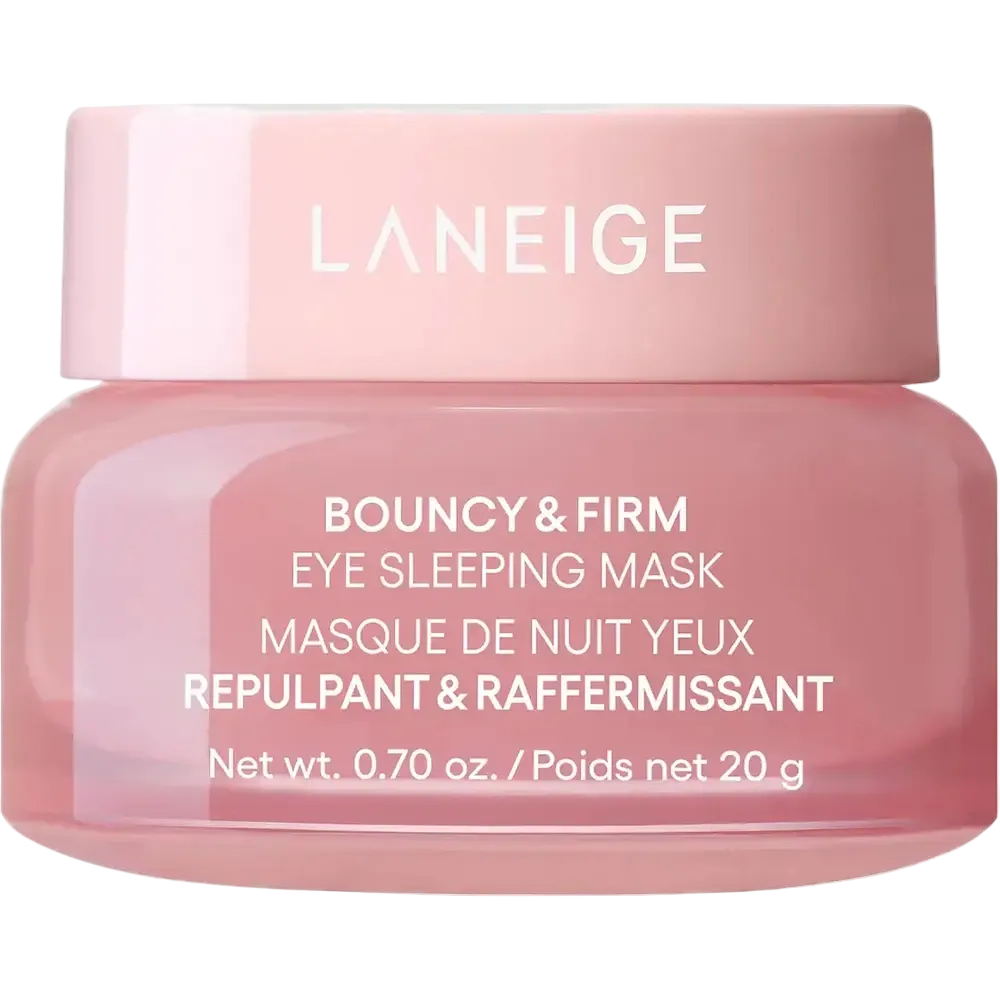 Laneige Bouncy & Firm Eye Brightening Sleeping Mask with Peony Collagen Complex for firming and depuffing