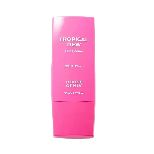 House of Hur Tropical Dew Sun Cream SPF 50+ for dewy hydration and UV protection