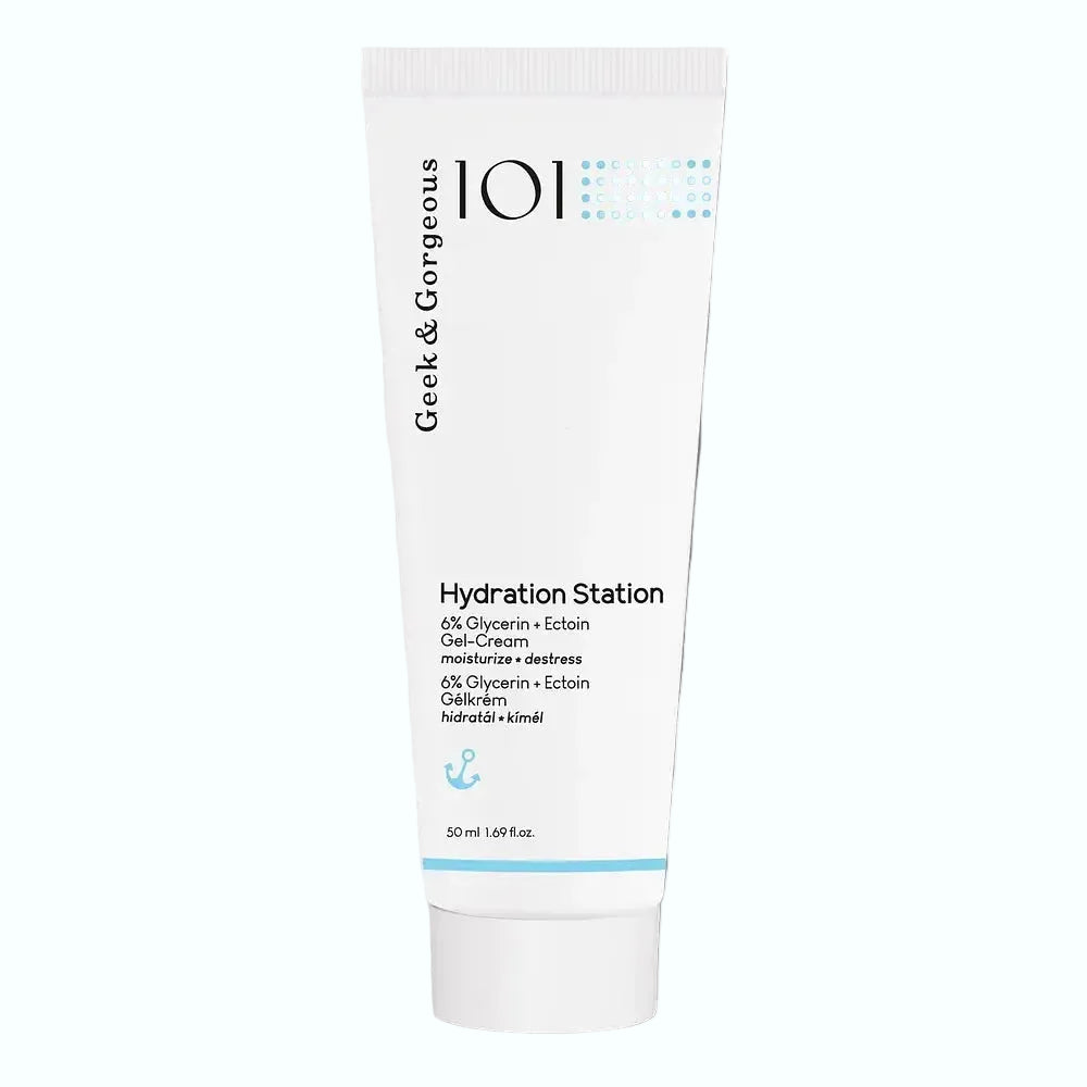 Geek & Gorgeous Hydration Station face moisturizer for dry, sensitive skin, hydrating and barrier repairing
