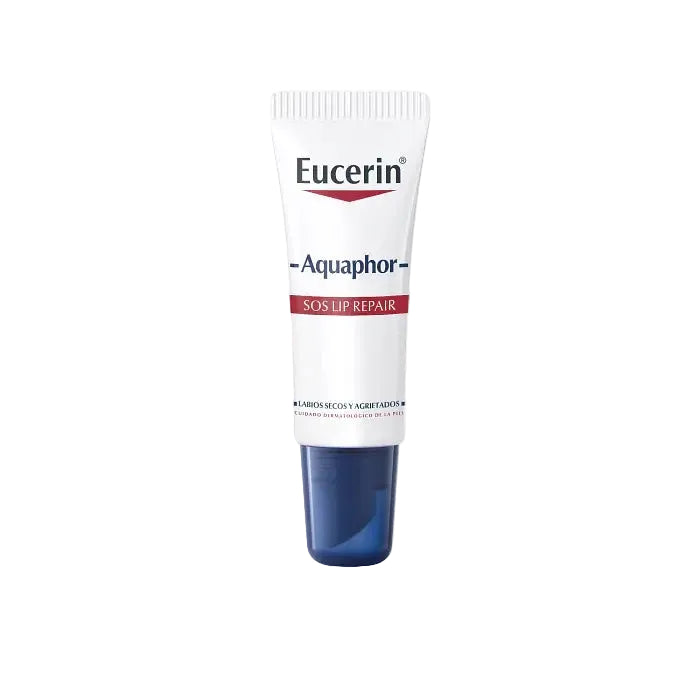 Eucerin Aquaphor SOS Lip Repair for dry cracked lips soothing and barrier repair